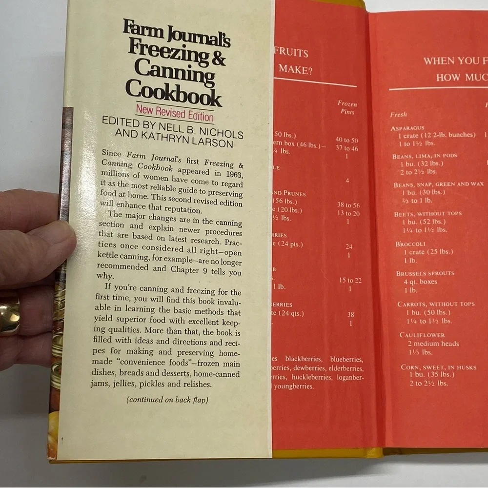 Farm Journal's Freezing & Canning Cookbook Revised Edition With Recipes Hardback